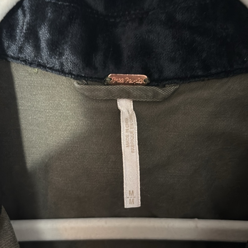 Free People Velvet Lace-Up Army Jacket - Picture 7 of 10